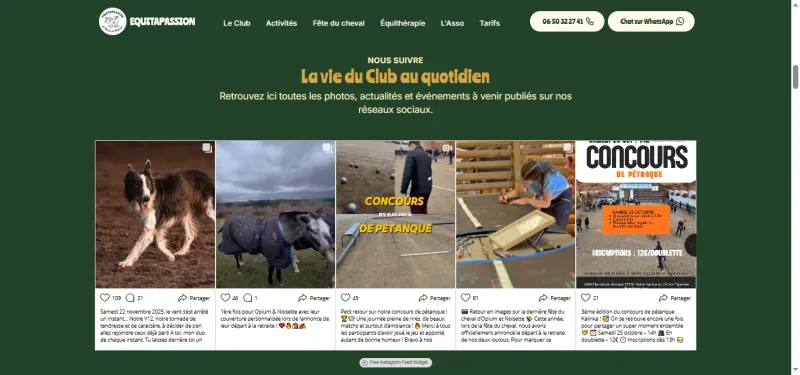 Cours d'équitation au centre équestre Équitapassion en Ardèche