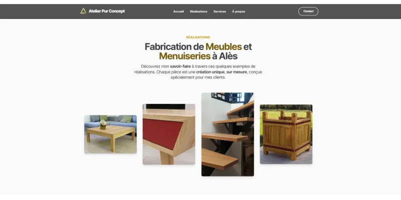 Atelier Pur Concept : Réalisation menuiserie 1