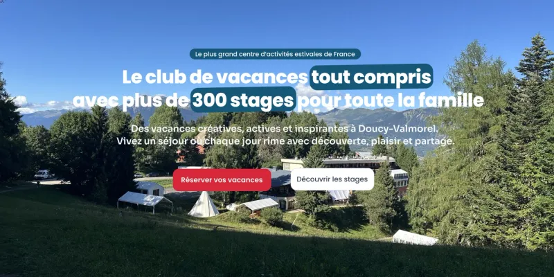 Fais Tes Vacances : Page d'accueil