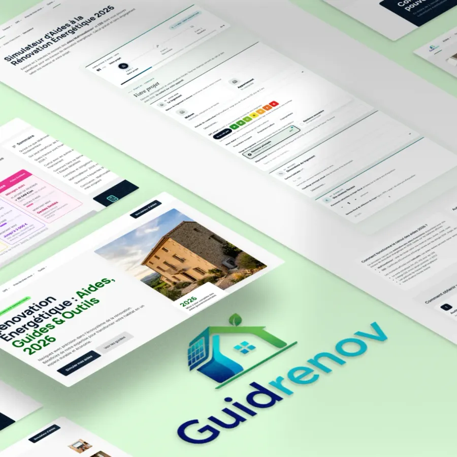 GuidRenov, guide de la rénovation énergétique, projet SEO WebMagnet
