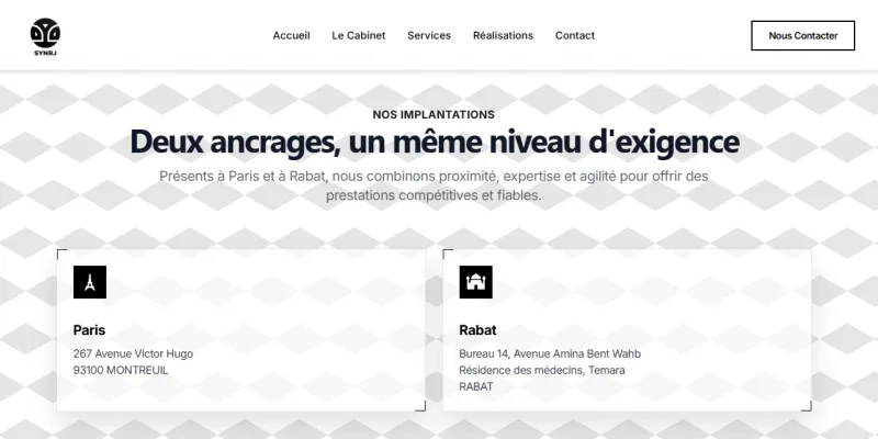 SYNRJ : Présentation du cabinet