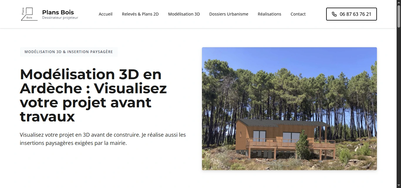 Plans Bois - Modélisation 3D