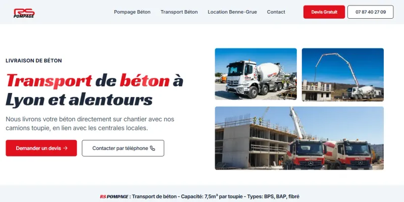 RS Pompage : Présentation des services