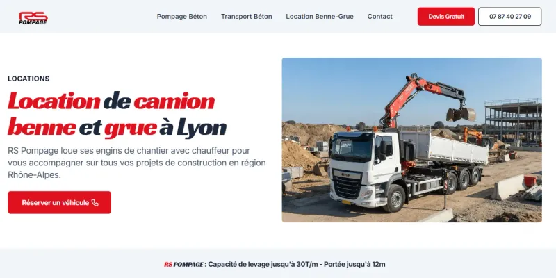 RS Pompage : Équipements et références