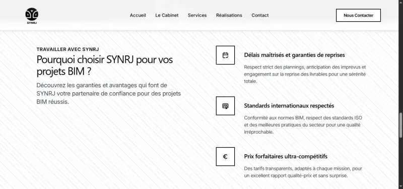 Engagements de SYNRJ sur ses projets BIM : délais, normes, tarifs