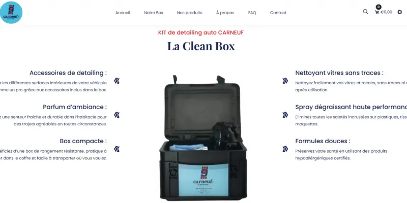 Carneuf : La Clean Box et ses accessoires de detailing