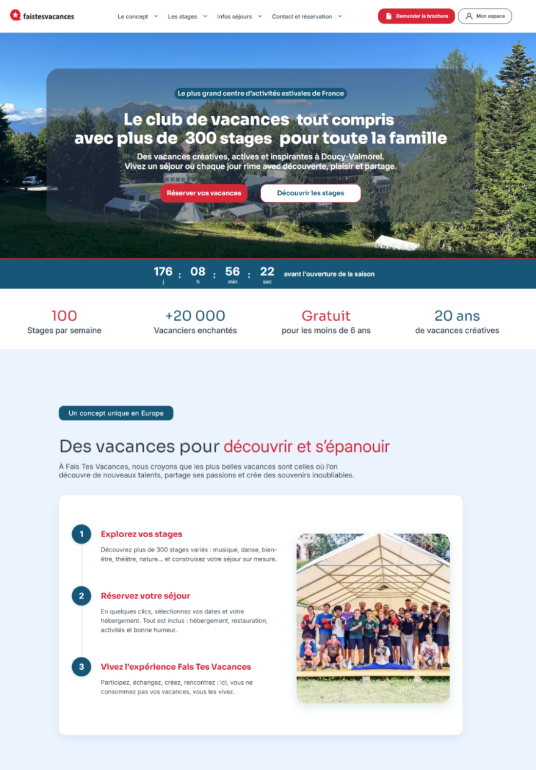 Fais tes vacances - site web refonte